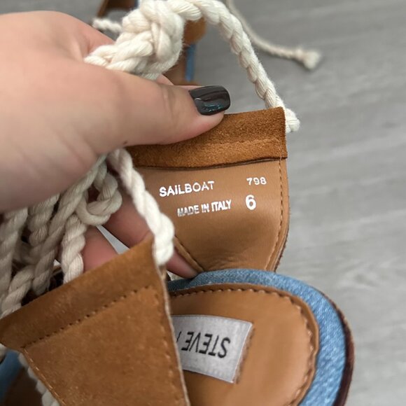 Steve madden lace up heels tan - Picture 4 of 5